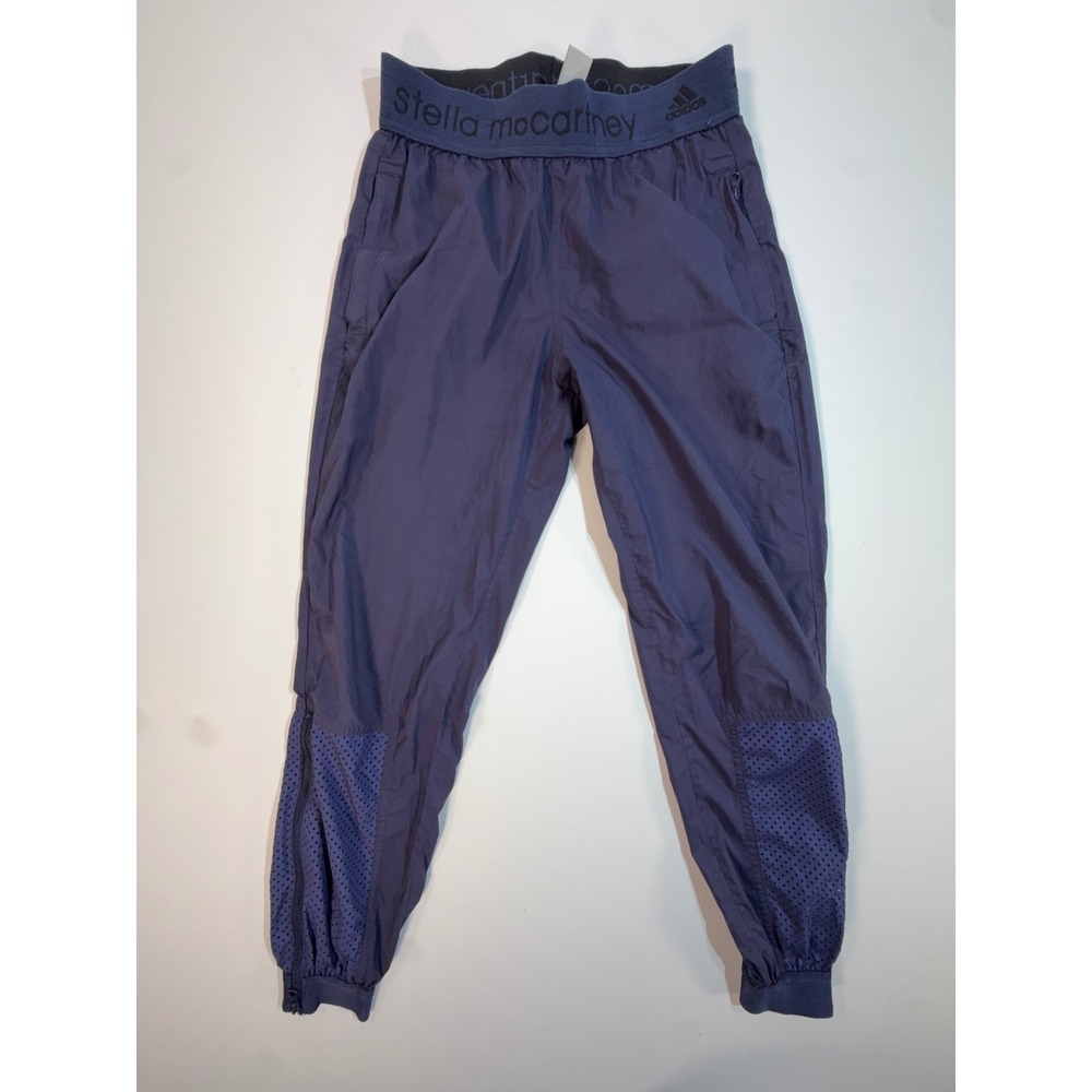 Adidas Stella McCartney Navy Blue Mesh Panel Joggers Track Pants S96904 XXS